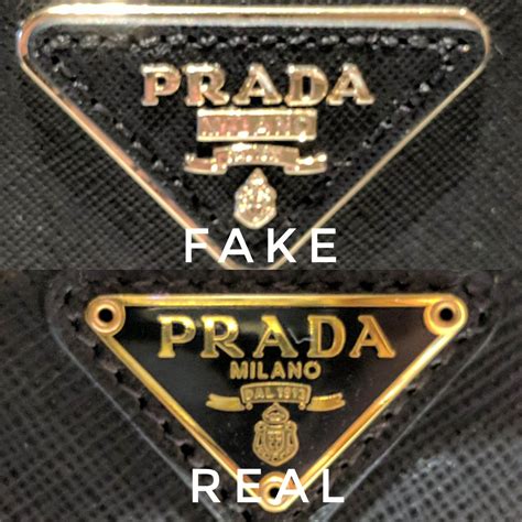 real vs fake prada logo|knock off prada purses handbags.